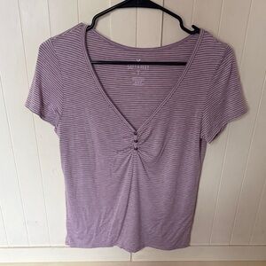 3/$6 American Eagle Outfitters soft & sexy Striped Short Sleeve Top